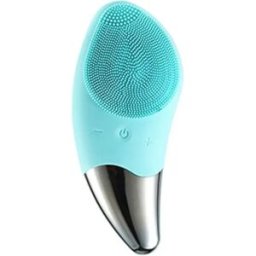 INF Mini nettoyeur facial en silicone sonique rechargeable - Brosse étanche à nettoyage profond, 6 vitesses, conception trois Vert