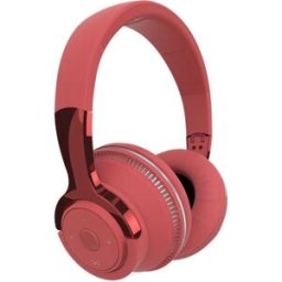 INF Casque Bluetooth circum-aural avec haut-parleurs 40mm, éclairage RGB respirant et 24 heures de lecture - compatible avec Rouge
