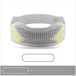 INF Sangle rotulienne de compression sportive avec pad silicone amortisseur, maintien réglable pour course et cyclisme Gris