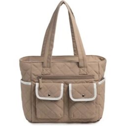 INF Sac fourre-tout multi-poches pour les voyages et l'utilisation quotidienne Marron