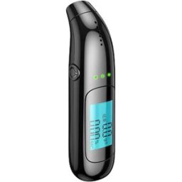 INF Éthylotest numérique noir - Analyseur d'haleine de haute précision pour usage personnel
