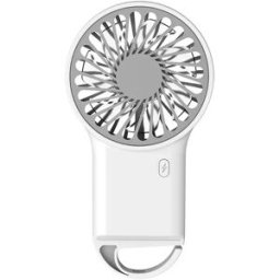 INF Ventilateur Pliable Portable avec Mousqueton Blanc