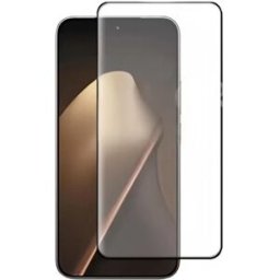 INF Protecteur d'écran en verre trempé électroplaqué haute teneur en aluminium avec bordure noire HD compatible avec Xiaomi