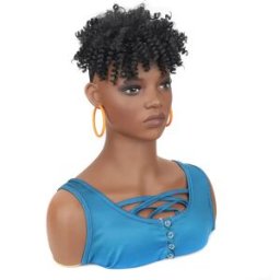 INF Perruque Afro Volumineuse pour Femmes Noires - Cheveux en Fibre Basse Température pour Coiffures Élégantes