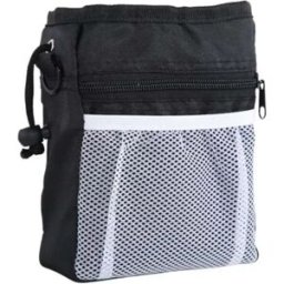 INF Sac de récompenses portable pour dressage de chien - Tissu Oxford, Options multicolores Le noir