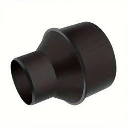INF Adaptateur de Réduction pour Tuyau d'Aspirateur 4 à 2-1/2 Pouces, Raccord de Dépoussiérage en Plastique ABS pour