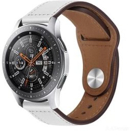 INF Bracelet de montre en cuir PU compatible avec Huawei GT4/GT3/PRO - Bracelet de remplacement élégant Blanc 22 mm