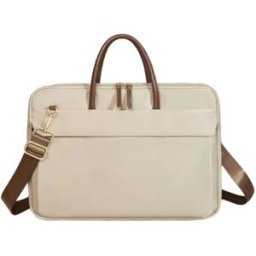 INF Sac pour ordinateur 16 pouces compatible avec ordinateur - Serviette Oxford grande capacité, roulettes non incluses, Beige
