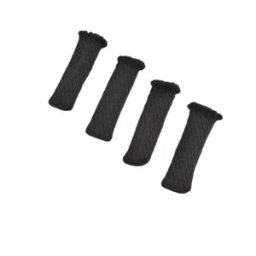 INF Lot de 8 protections tricotées pour pieds de chaise - Protège-sol, chaussettes antidérapantes pour meubles Le noir