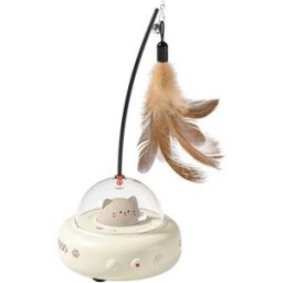 INF Jouet interactif pour chat : Taquin intelligent, auto-rotatif, plume