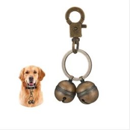 INF Clochette élégante pour animaux de compagnie pour colliers et accessoires d'extérieur Marron