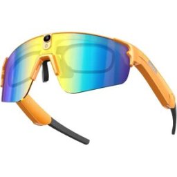 INF Lunettes de soleil intelligentes IA 8MP avec stabilisation gyroscopique EIS, double micro, Wi‑Fi & Bluetooth, compatibles