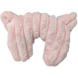 INF Oreiller en peluche en U pour animaux – Soutien doux pour chats et petits chiens, rembourrage complet, plusieurs couleurs, M Rose