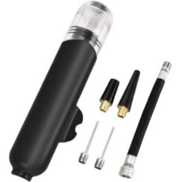 INF Mini Pompe à Air Manuelle Compacte pour Ballons et Gonflables - Portable et Haute Pression Le noir
