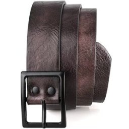 INF Ceinture Homme Polyvalente en Cuir PU avec Boucle en Alliage café