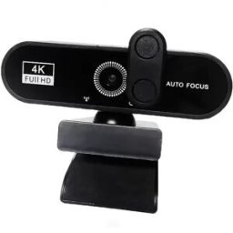 INF W76/4K Pro Webcam Ultra HD avec Carte TF 32 Go - Mise au Point Automatique, Micro Intégré, Cache de Confidentialité