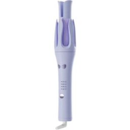 INF Fer à friser automatique double rainure 32 mm - Revêtement en céramique ionique, lisseur et boucleur 2 en 1, 110-240 V Violet