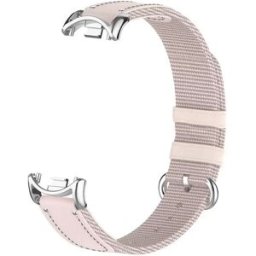 INF Bracelet Abricot Compatible avec Xiaomi Band 10/9/8 - Nylon Tressé et Toile