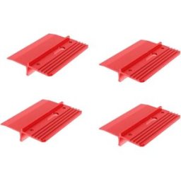 INF Plaque auxiliaire de plafond 4 pièces - Plaque de support en aluminium rouge pour installation facile par une personne,