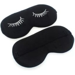 INF Masque pour les yeux en soie brodée pour dormir UN