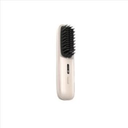 INF Brosse Lissante Chauffante Portable Sans Fil - Ionique, Double Usage, Céramique 5D Jaune