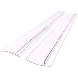 INF Bande de poêle garde propre entre la cuisinière et le meuble 61,5 cm Transparent Paquet de 2