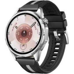 INF Bracelet de montre tissé en silicone GT6 46mm - Compatible avec Huawei Watch Series Le noir