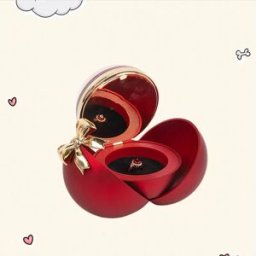 INF Coffret à Bague en Velours Luxueux pour Demande en Mariage, Fiançailles, Mariage Rouge