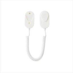 INF Support magnétique adhésif avec cordon rétractable à ressort pour télécommande TV et climatiseur - Fixation murale sans Blanc