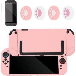 INF Kit de Protection Rose compatible avec Nintendo Switch 2 - Poignée en Silicone, Protecteur d'Écran et Capuchons de Boutons