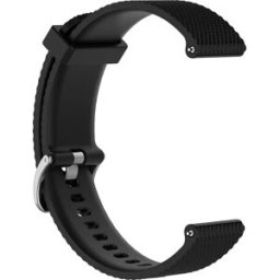 INF Bracelet de montre en silicone compatible avec Garmin Forerunner 245 / 245M Noir