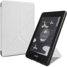INF Étui de protection pliable blanc compatible avec Kindle 2024/KPW123/958 - Support multi-angle, mise en veille intelligente