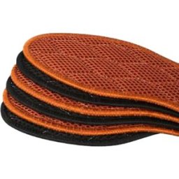 INF Semelles désodorisantes en charbon de bambou respirantes 5 paires pour baskets, marron - Confort multi-couches et 41