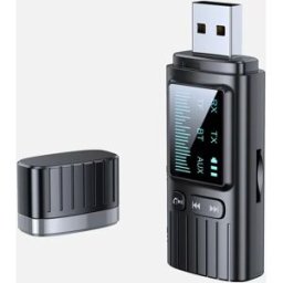 INF Adaptateur audio Bluetooth USB - Émetteur/Récepteur Bluetooth 5.4 avec entrée 3.5mm stéréo, portée 10m et appels