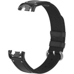 INF Bracelet Noir Compatible avec Xiaomi Band 10/9/8 - Nylon Tressé et Toile