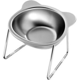 INF Gamelle surélevée en acier inoxydable 304 pour animaux - Alimentation ergonomique inclinée
