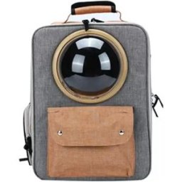 INF Sac à Dos Capsule Spatiale Pliable pour Animaux : Transport Respirant et Aéré pour Petits Animaux Orange