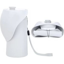 INF Bouteille d'eau pliable pour animaux de compagnie 550ml - Gourde de voyage portable et anti-fuite pour chien Gris