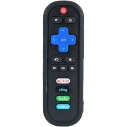 INF Étui de protection en silicone compatible avec la télécommande TCL Roku 280 - Antichoc et antidérapant Le noir