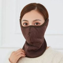 INF Masque Polaire 3-en-1 Protection Froid Extérieur, Masque de Cyclisme Unisexe café