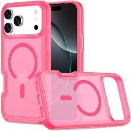 INF Coque Fine Magnétique Rose Toucher Doux Compatible avec iPhone 17 Air avec Support de Charge Sans Fil Magsafe