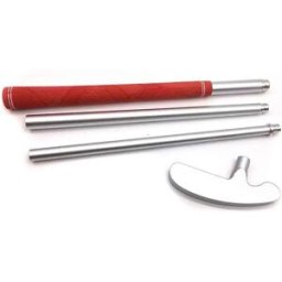 INF Putter de golf portable et réglable - Ambidextre, conception détachable Rouge