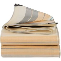 INF Bâche PE imperméable off-white - Conception épaissie toutes saisons pour camion et ferme (S: 200 x 300 cm, M: 300 x 400 cm) S