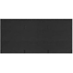 INF Panneau d'intimité sous bureau auto-adhésif - Jupe de bureau noire en tissu avec gestion des câbles, options 48in et 60in 60 pouces