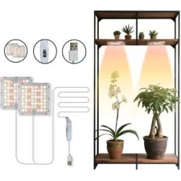 INF Lampe de Croissance LED à Double Tête pour Plafond - Spectre Complet avec Minuteur