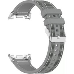 INF Bracelet en nylon tissé pour Samsung Galaxy Watch8/Classic/Ultra2 Gris