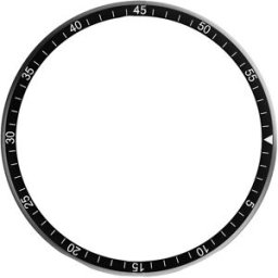 INF Bague de Lunette Noire 40mm en Acier Inoxydable pour Galaxy Watch