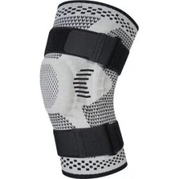INF Genouillère de Sport à Compression avec Sangles - Gris Clair, Pièce Unique 3XL