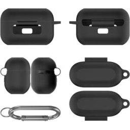 INF Étui de Protection en Silicone pour Écouteurs Bluetooth TOZO NC9 (2024) Le noir