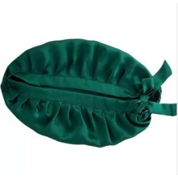 INF Bonnet de nuit en soie de mûrier 16 Momme Vert